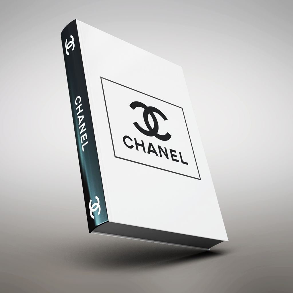 CHANEL ビジュアルブック Caixa Livro Chanel Branca - Grande